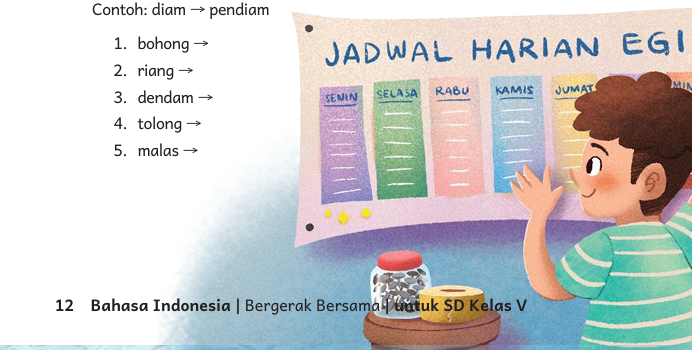 Jawaban Buku Siswa Bahasa Indonesia Kelas 5 Hal 12