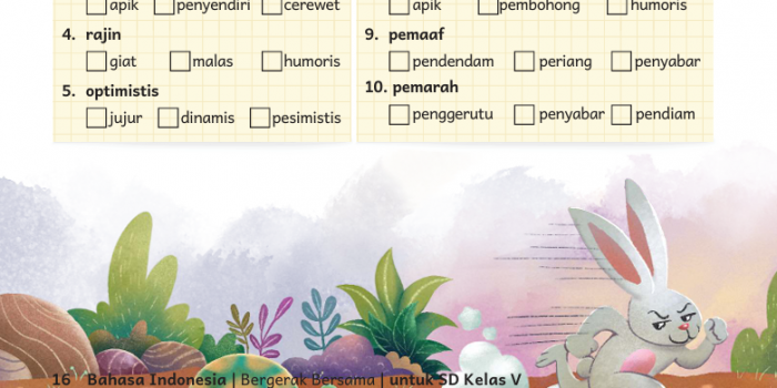 Jawaban Buku Siswa Bahasa Indonesia Kelas 5 Halaman 16