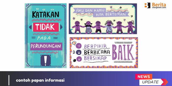 contoh papan informasi