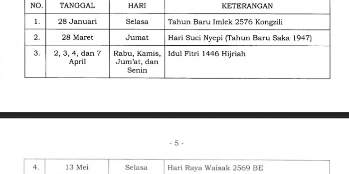 cuti bersama mei 2025