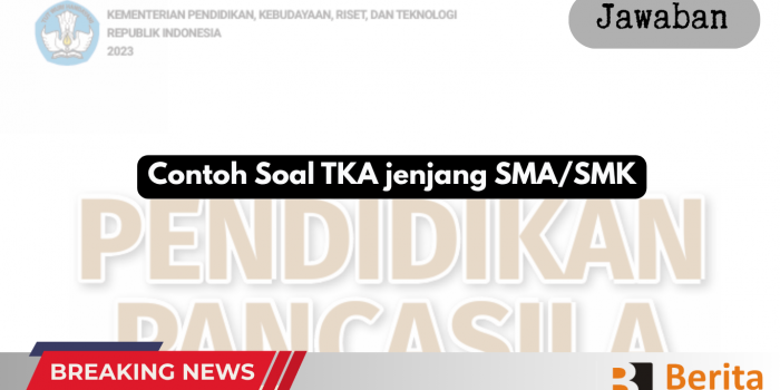 Contoh Soal TKA jenjang SMASMK
