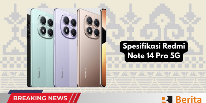 Spesifikasi Redmi Note 14 Pro 5G