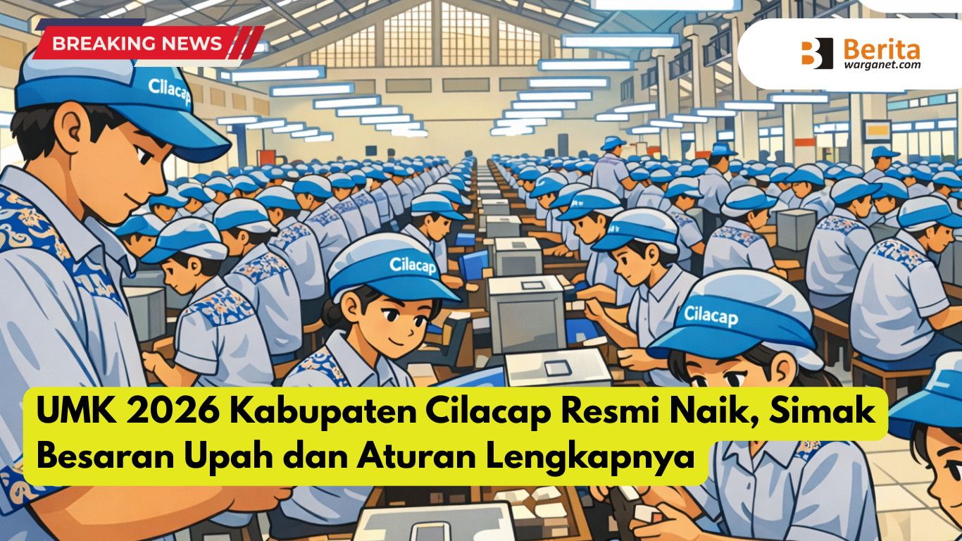 UMK 2026 Kabupaten Cilacap Resmi Naik, Simak Besaran Upah dan Aturan Lengkapnya