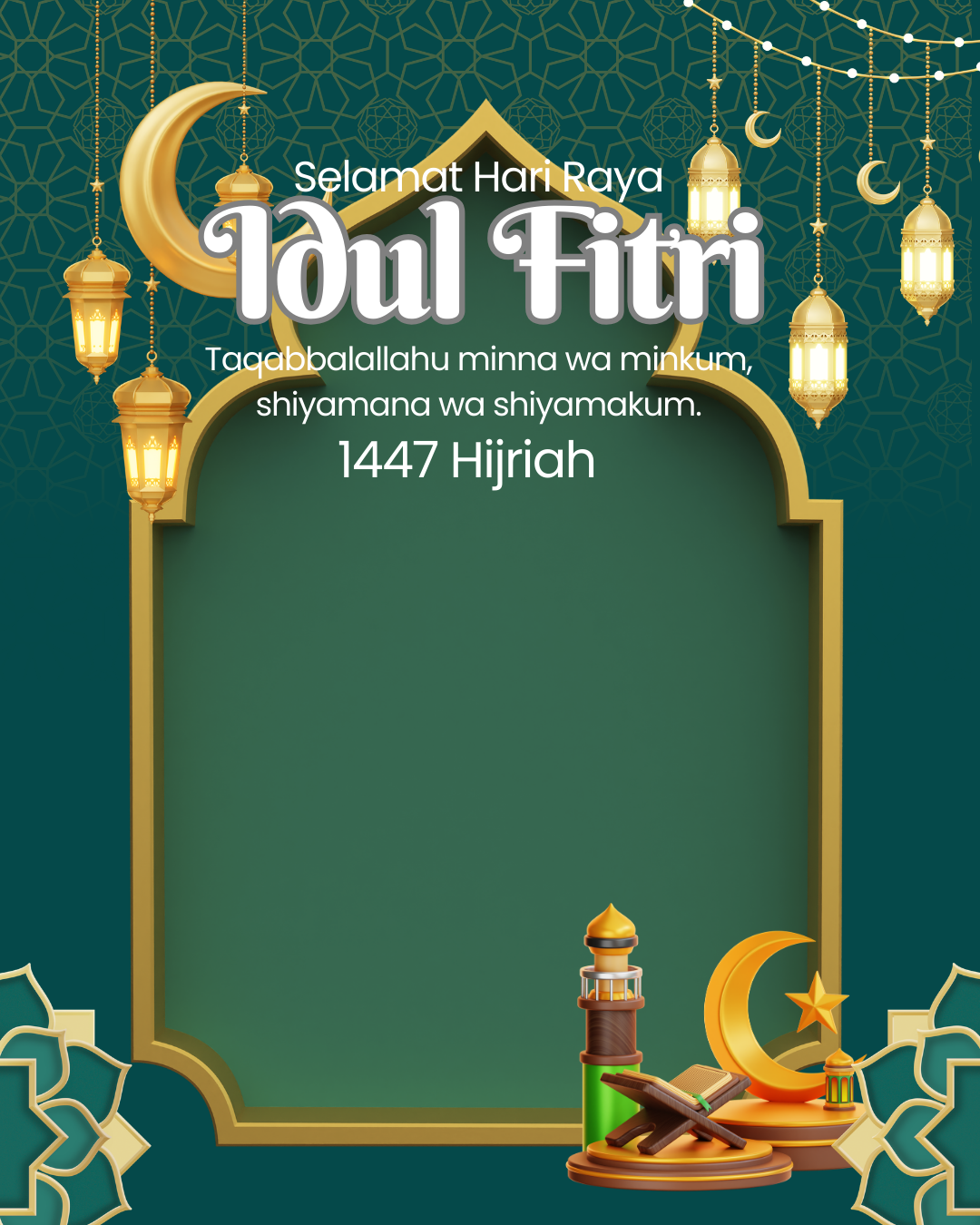 twibbon Idul Fitri 1447 H tahun 2026