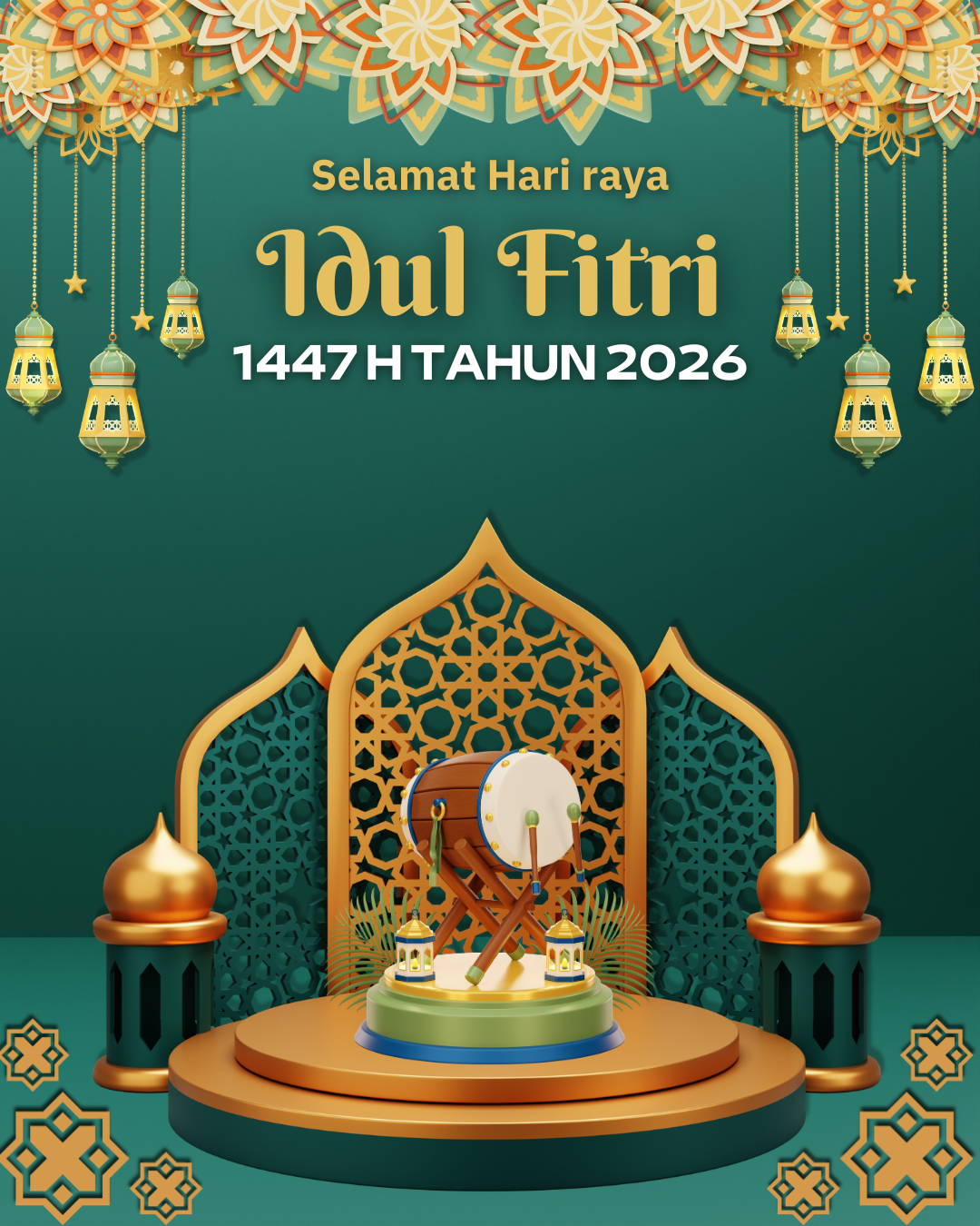 twibbon Idul Fitri 1447 H tahun 2026