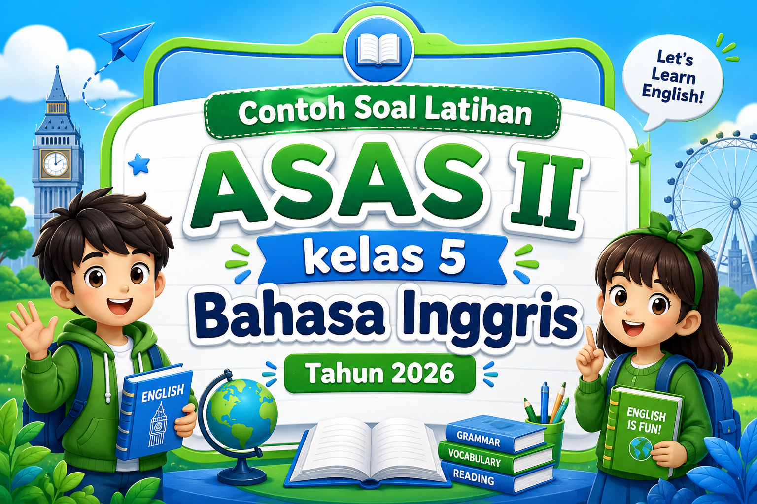 soal latihan ASAS 2 Bahasa Inggris kelas 5