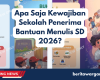 Apa Saja Kewajiban Sekolah Penerima Bantuan Menulis SD 2026