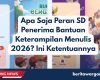 Apa Saja Peran SD Penerima Bantuan Keterampilan Menulis 2026 Ini Ketentuannya