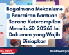Bagaimana Mekanisme Pencairan Bantuan Sarana Keterampilan Menulis SD 2026 Ini Dokumen yang Wajib Disiapkan